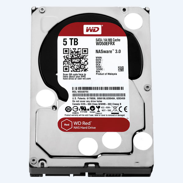 Disco Duro Interno Western Digital WD50EFRX, 6GB/S, 5TB, 3.5