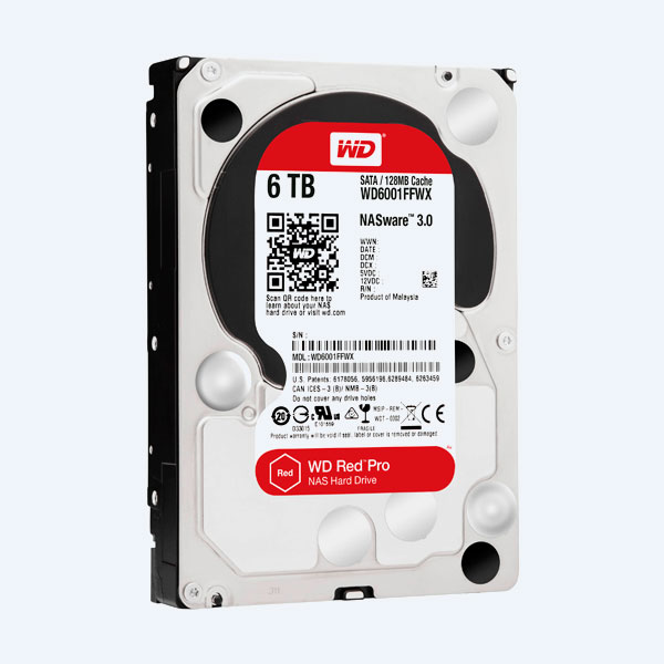 Disco Duro Interno Western Digital Red, 6 Gbps, 7200 RPM, 6TB, 3.5'', SATA, Hot Plug, para NAS