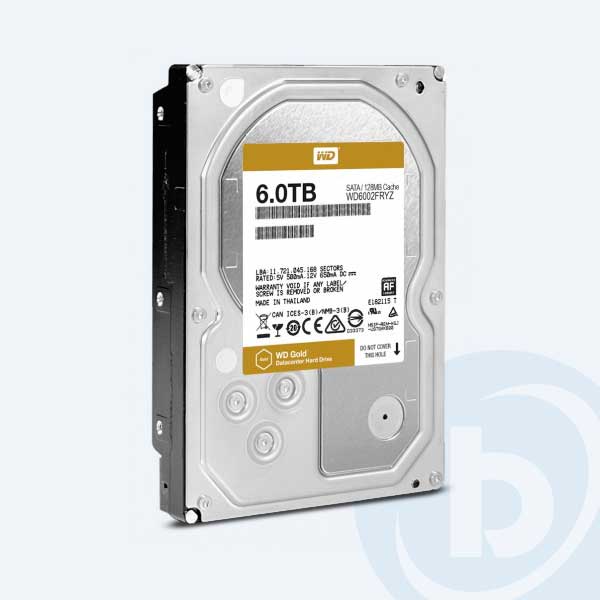 WD6002FRYZ - Disco Duro Interno Western Digital Gold, 6Gbps, 7200 RPM, 6TB, 3.5", Hot Plug, Para servidor