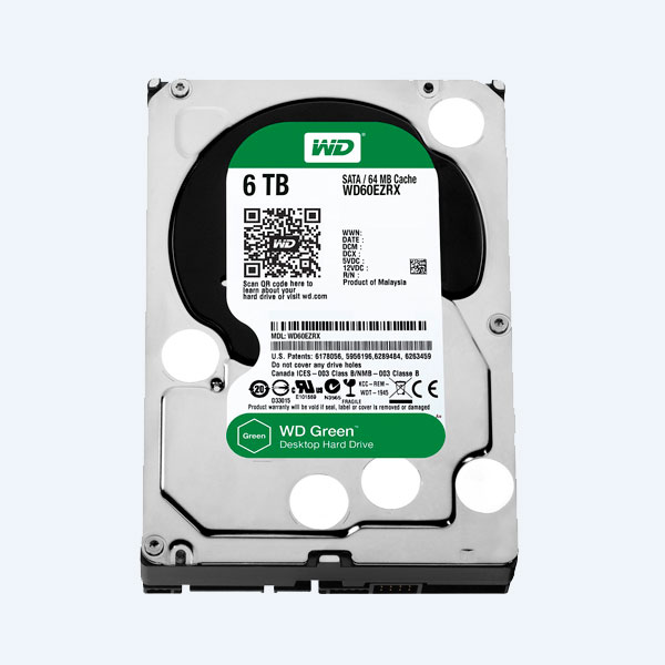 Disco Duro Interno Western Digital WD60EZRX, 6TB, 3.5