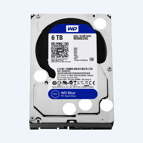 Disco Duro Interno Western Digital WD Blue, 6TB, 3.5'', SATA