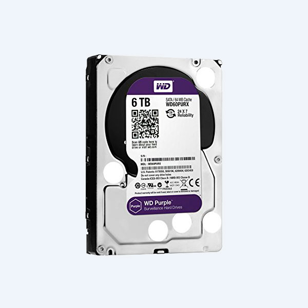 Disco Duro Interno Western Digital WD60PURX, 6TB, 3.5
