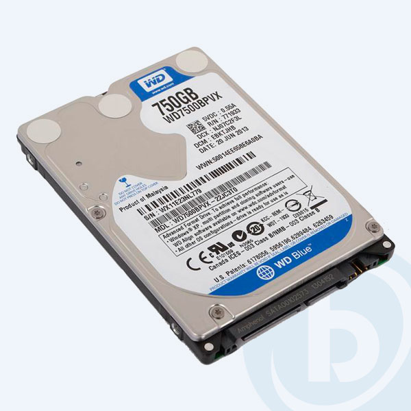 WD7500BPVX - Disco Duro Interno Western Digital Blue WD7500BPVX, 750GB, 2.5'', SATA3, para Notebook