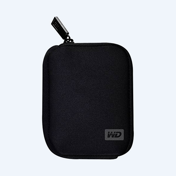 Funda de Neopreno Western Digital, 101.6x127x25.4mm, Para Disco Duro Externo Portátil, Negro