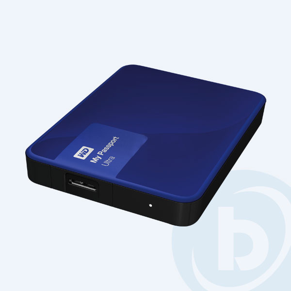 WDBBKD0020BBL-NESN - Disco Duro Externo Portable Western Digital My Passport Ultra, 2TB, 2.5&rsquo;&rsquo;, USB 3.0, Azul