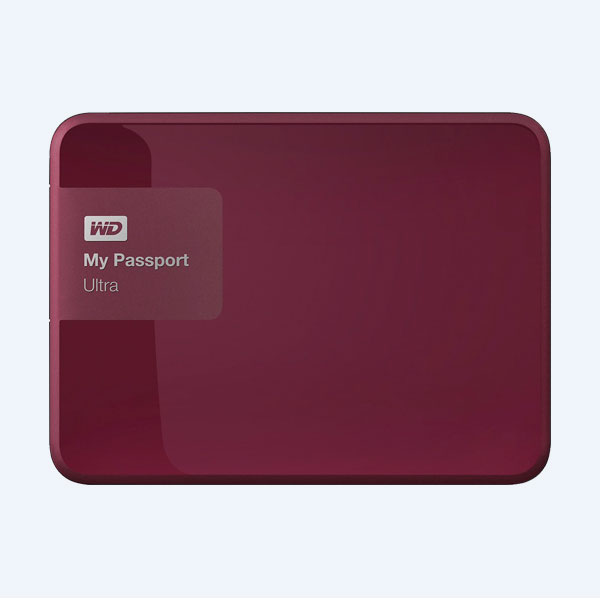 Disco Duro Externo Portable Western Digital My Passport Ultra, 2TB, 2.5’’, USB 3.0, Frambuesa