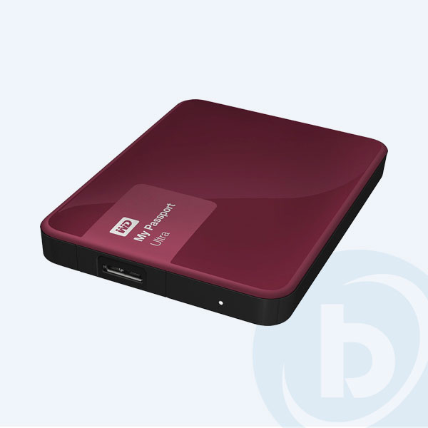 WDBBKD0020BBY-NESN - Disco Duro Externo Portable Western Digital My Passport Ultra, 2TB, 2.5&rsquo;&rsquo;, USB 3.0, Frambuesa