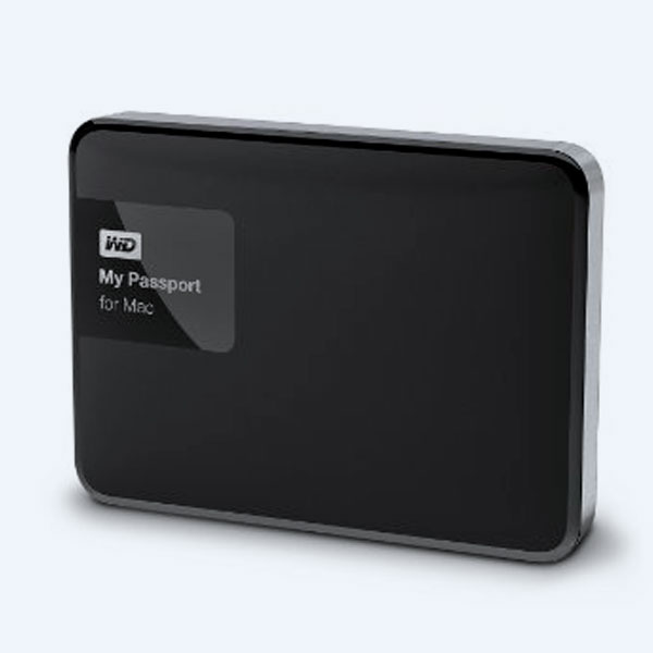 Disco Duro Externo Portable Western Digital My Passport, 3TB, 2.5'', USB 3.0, Negro/Plata, para Mac
