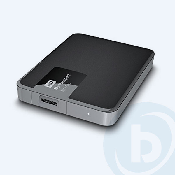 WDBCGL0030BSL-NESN - Disco Duro Externo Portable Western Digital My Passport, 3TB, 2.5'', USB 3.0, Negro/Plata, para Mac