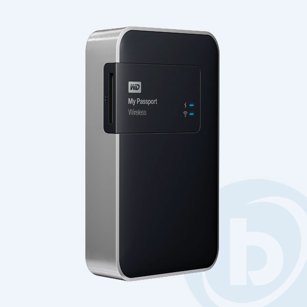 WDBDAF0020BBK-NESN - Disco Duro Externo Portable Western Digital My Passport Wireless, 2TB, 2.5'', USB 3.0/WiFi, Negro/Plata