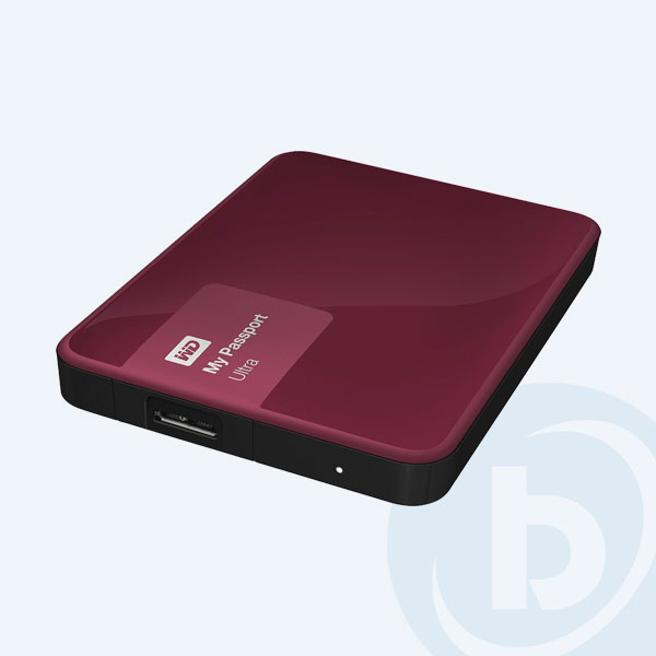 WDBGPU0010BBY-NESN - Disco Duro Externo Portable Western Digital My Passport Ultra, 1TB, 2.5&rsquo;&rsquo;, USB 3.0, Frambuesa