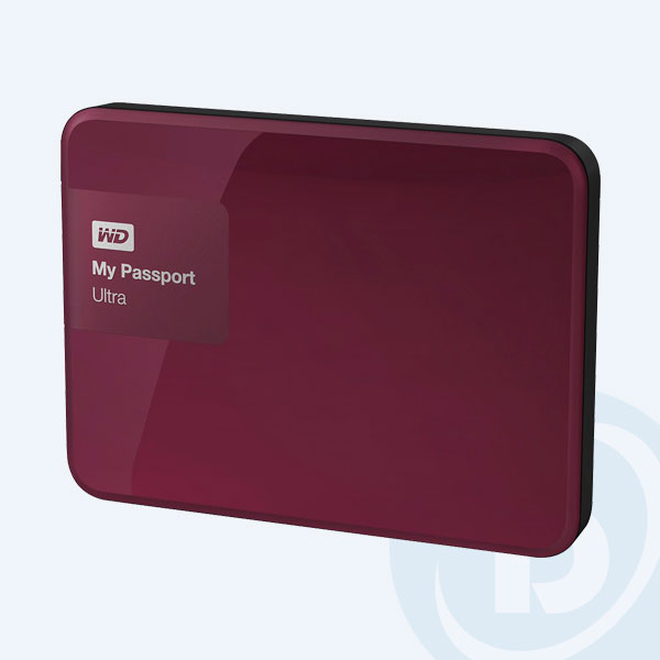 WDBGPU0010BBY-NESN - Disco Duro Externo Portable Western Digital My Passport Ultra, 1TB, 2.5&rsquo;&rsquo;, USB 3.0, Frambuesa