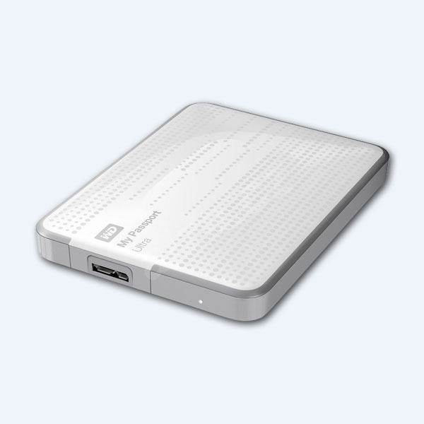 Disco Duro Externo Portable Western Digital My Passport Ultra, 1TB, 2.5’’, USB 3.0, Blanco