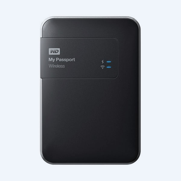 Disco Duro Externo Portable Western Digital My Passport Wireless, 1TB, 2.5'', USB 3.0/WiFi, Negro/Plata