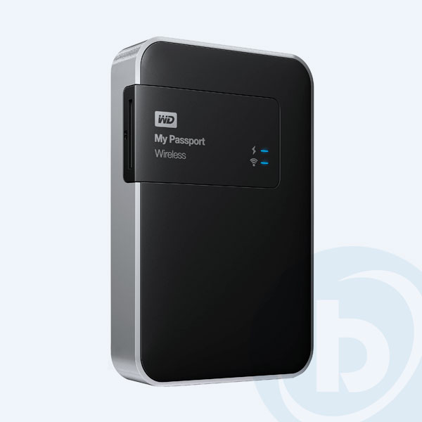 WDBK8Z0010BBK-NESN - Disco Duro Externo Portable Western Digital My Passport Wireless, 1TB, 2.5'', USB 3.0/WiFi, Negro/Plata