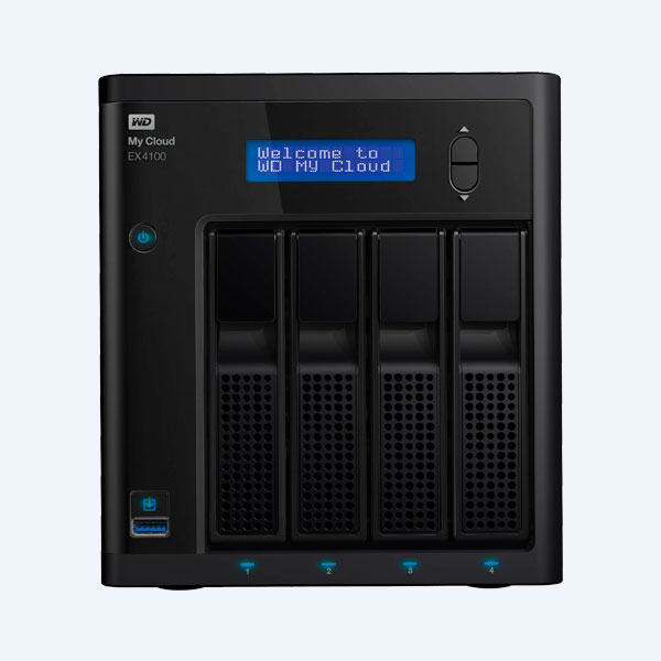 Servidor de almacenamiento NAS Western Digital EX4100, 4 Bahías, Hot Swap/Ethernet/USB