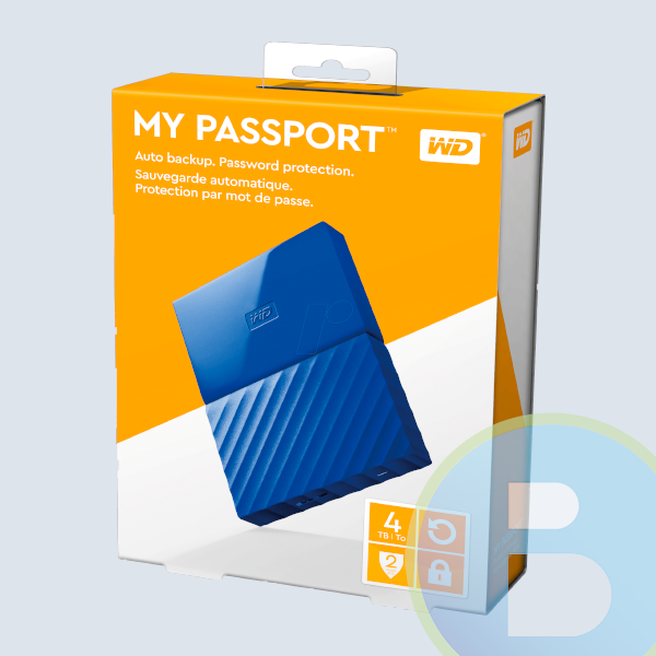 Disco Duro Externo Portable Western Digital WDBYFT0040BBL-WESN, 4TB, 2.5