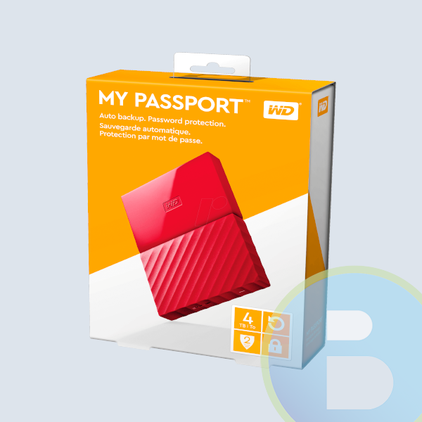Disco Duro Externo Portable Western Digital, 4TB, 2.5