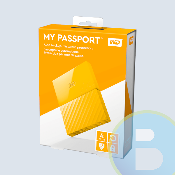 Disco Duro Externo Portable Western Digital, 4TB, 2.5