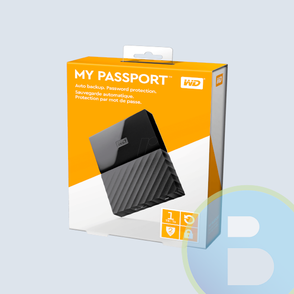 Disco Duro Externo Portable Western Digital, 1TB, 2.5