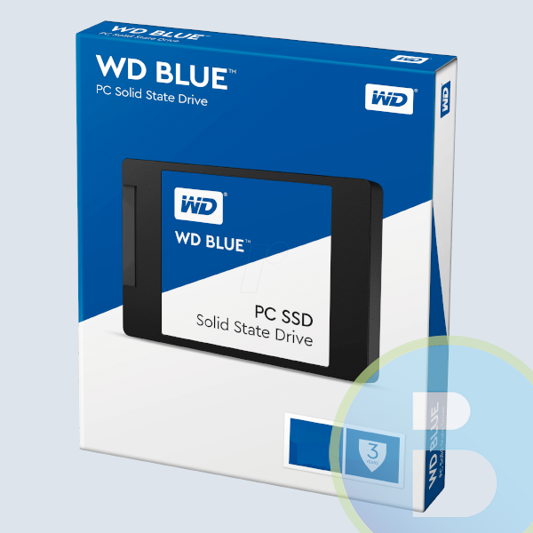 Unidad de estado Solido SSD WD Blue 2.5 1TB, SATA3, 6GB/s, 7mm, Lect 545MB/s, Escrit 525MB/s