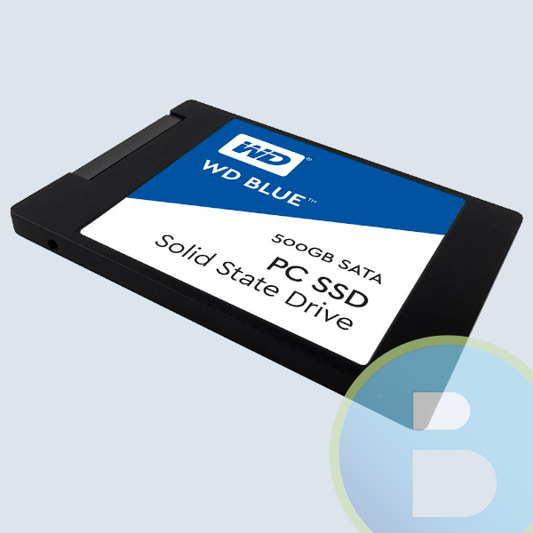 Unidad de estado Solido SSD WD BLUE 2.5 500GB, SATA3 6GB/S, 7MM, Lect 545MB/s, Escrit 525MB/s