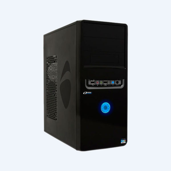 Gabinete para PC Acteck Dassel ATX/2 Bahias, SATA/ Molex, 500W, 20+4 Pines, Negro
