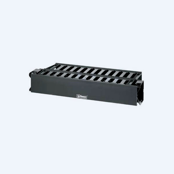 Organizador Horizontal de Cables Panduit, 2RMU, Frontal/Posterior, Negro