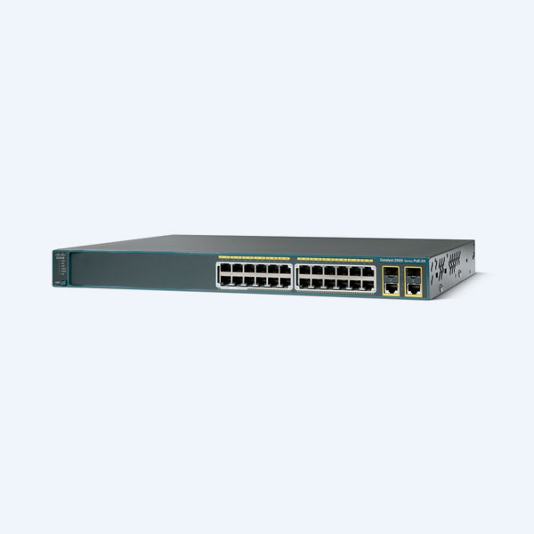 Switch Cisco Catalyst 2960-Plus 24LC-L, 24 Puertos Ethernet 10/100 Mbps, 8 Puertos PoE, 2 Puertos SFP