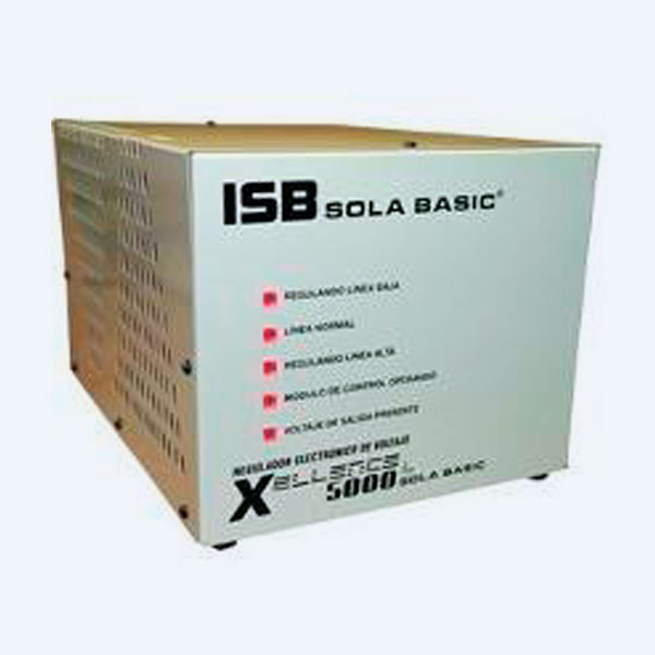 REGULADOR ELECTRONICO DE VOLTAJE SOLA BASIC ISB XELLENCE30000 3 FASES 220Y/127 VCA