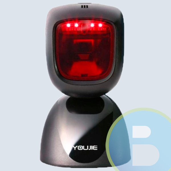 YJ HF600-1-2USB - Lector de C&oacute;digo de Barras Honeywell Omnidireccional, L&aacute;ser Autom&aacute;tico, USB