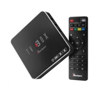 TV BOX Blackpcs EO104K-BL, Ethernet (RJ-45), WLAN, 3840 x 2160, Android 7.1, 1GB, 8GB