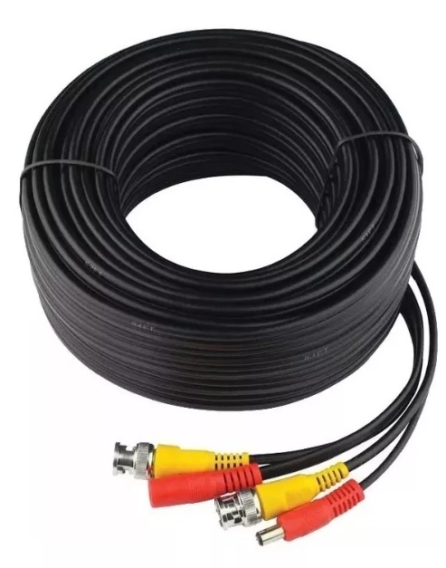 Cable Siames Camaras Cctv 30 Metros Para Video Y Corriente
