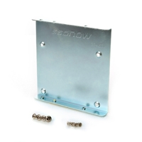 BRACKET KINGSTON EN RIEL PARA ALOJAR SSD/HDD DE 2.5 A 3.5 PULG. C/TORNILLOS/PLATA