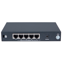 SWITCH HP ARUBA OFFICE CONECT 5 PUERTOS 10/100/1000 1-4 POE 1420 5G NO ADMINISTRABLE