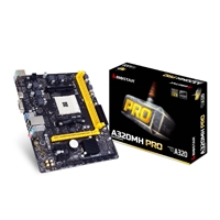 MB BIOSTAR A320 AMD S-AM4/ 2X DDR4 2933/REQUIERE TARJETA DE VIDEO/HDMI/VGA/ 3X USB 3.1/MICRO-ATX/GAMA BASICA