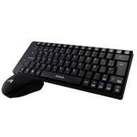 KIT DE TECLADO/ MOUSE INALAMBRICO MULTIMEDIA ACTECK COLOR NEGRO AC-916622