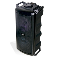 SPK-1655 - BAFLE AMPLIFICADO GHIA DOBLE BOCINA 6.5 PULG RECARGABLE /BT/USB/MICROSD/MIC/CONT.R./ LUZ LED