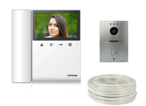 Kit Video Portero Commax Monitor 4.3 Pulgadas Interfon