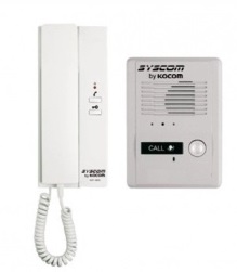 Syscom Inferfon con 1 Auricular KDP-601A1M/MS2D, Blanco