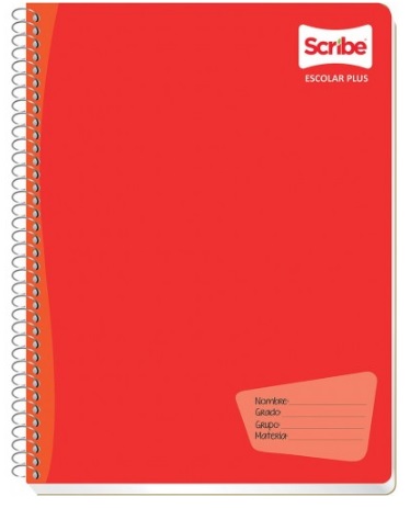Cuaderno Espiral de 100 Hojas Profesional de Raya ScribePlus