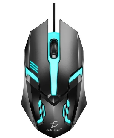 Archy Mouse Alambrico Gamer Gaming Con Luz 3 Botones Raton