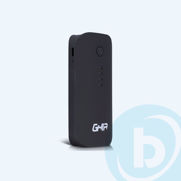 Batería Portátil GHIA GAC-023, 3600 Mah, USB, Lampara, Negro