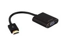 CONVERTIDOR DE VIDEO HDMI A VGA/ ACTECK/ USO MONITOR - PROYECTOR/ COLOR NEGRO/AC-923033