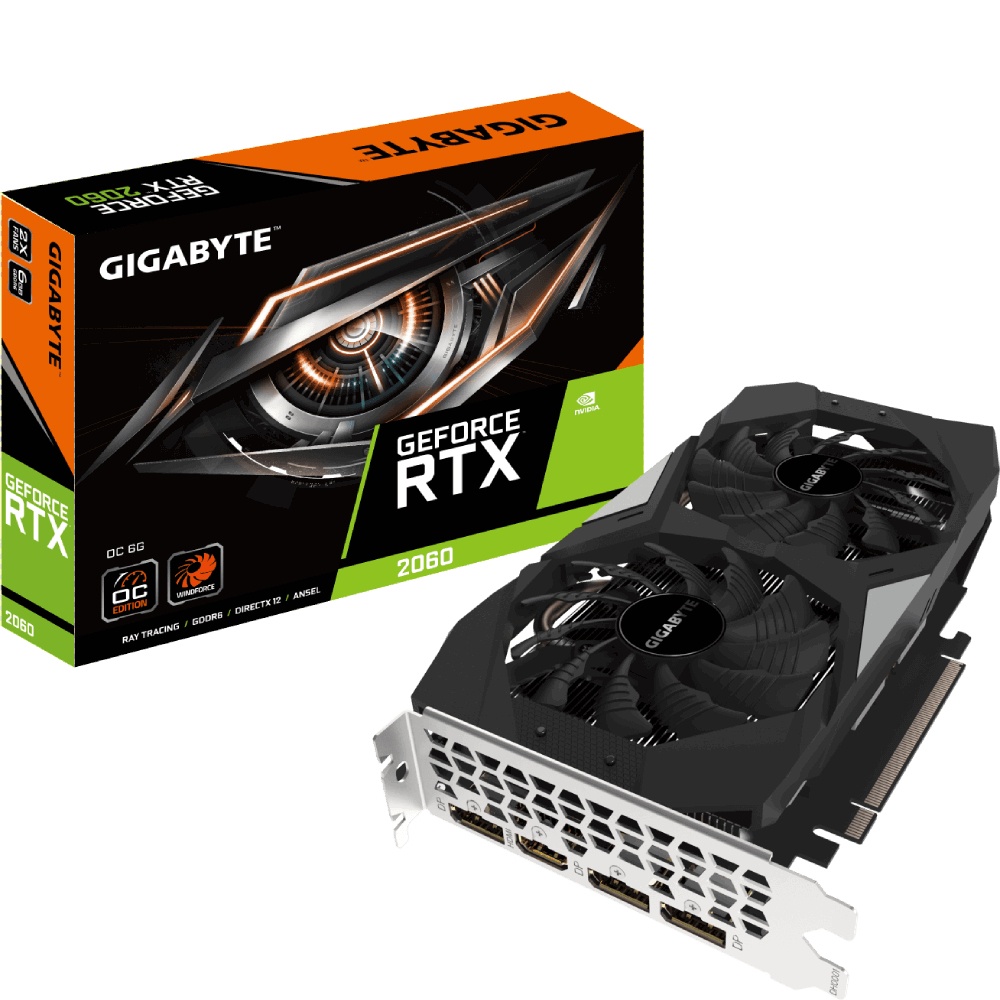 Tarjeta de Video Gigabyte NVIDIA GeForce RTX 2060 OC REV 2.0, 6GB 192-bit GDDR6, PCI Express x16 3.0